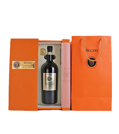 彼西(xī)尼凱樂(yuè)滋尼奧羅珍藏紅(hóng)葡萄酒皮禮盒
